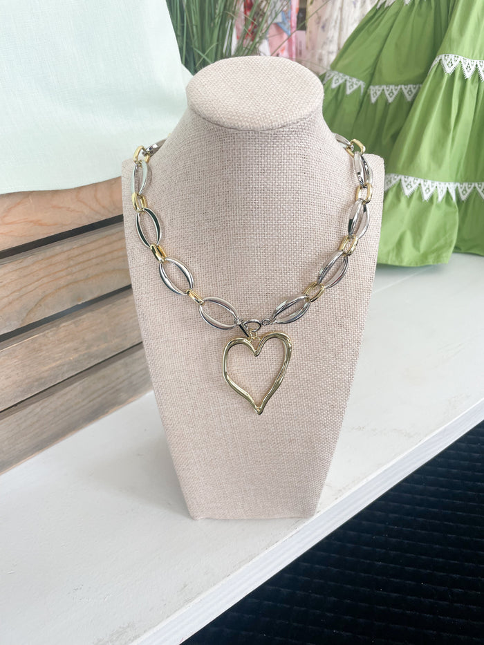 The Palmer Heart Chain Necklace
