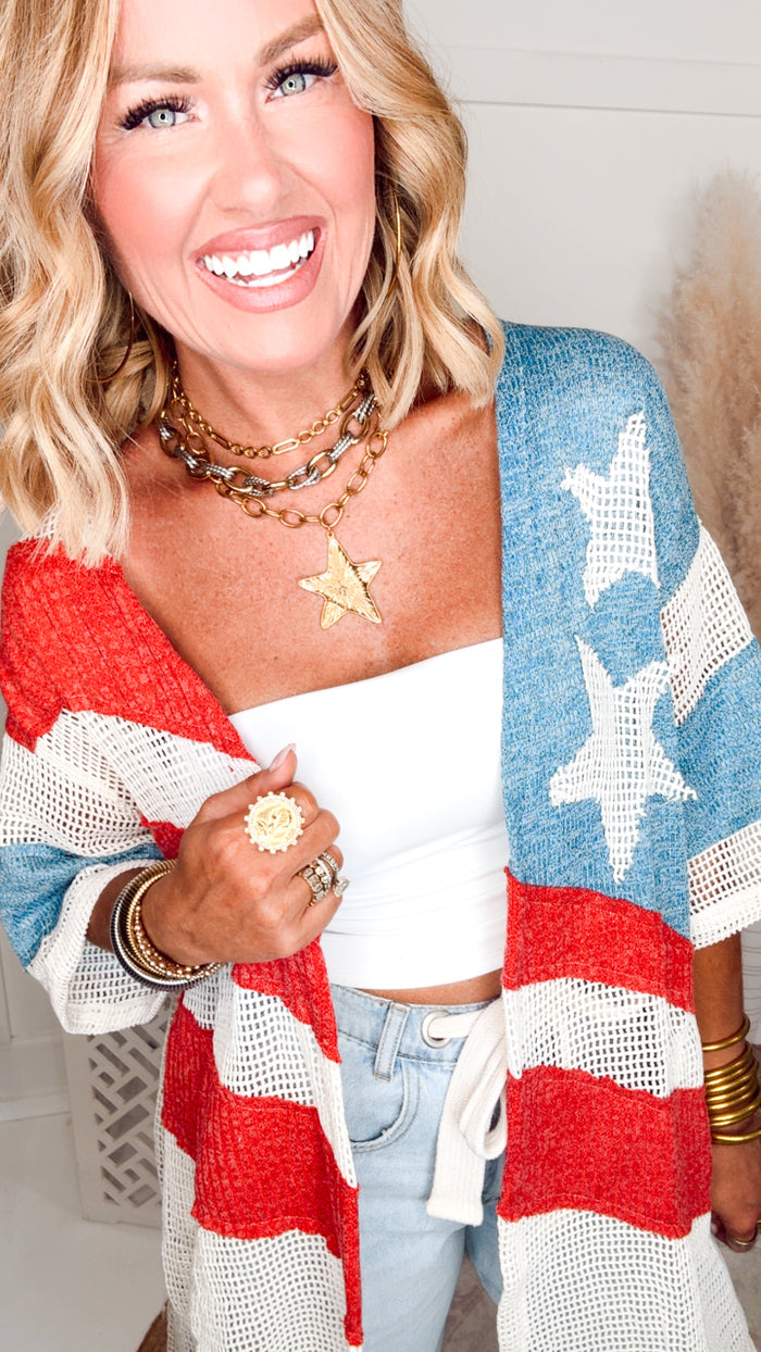 The Red, White & Flow Kimono