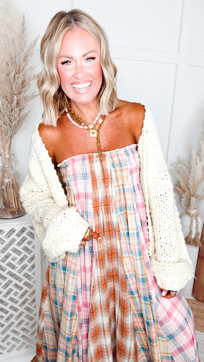 The Whimsy Woven Cardigan-Ivory