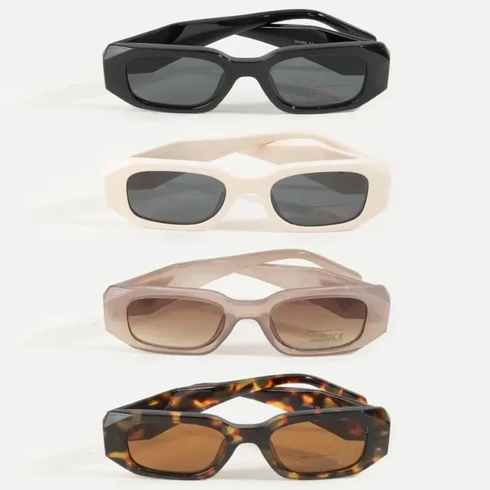 Thick Rectangle Frame Sunglasses
