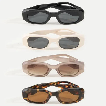 Thick Rectangle Frame Sunglasses