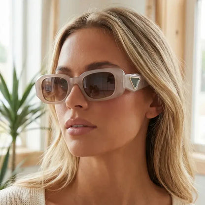 Thick Rectangle Frame Sunglasses