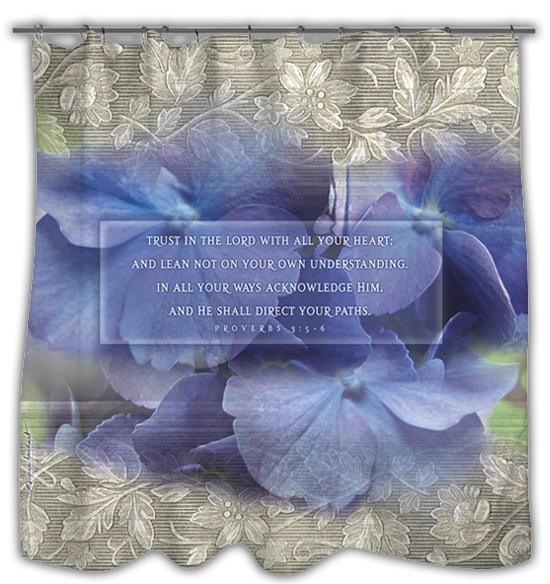 Trust in the Lord - shower curtain