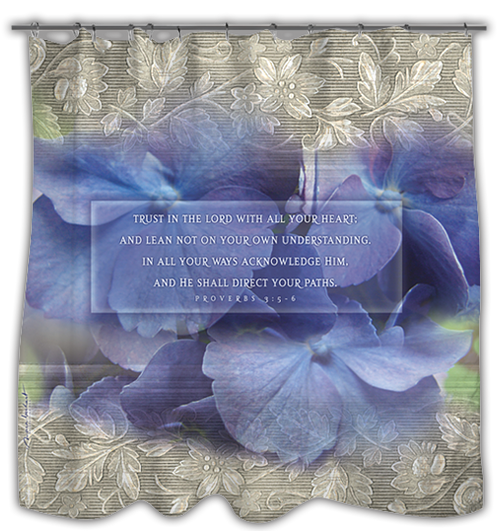 Trust in the Lord - shower curtain