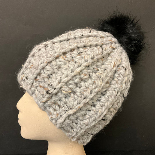 “Tweedy Big Yarn” hand knitted hat