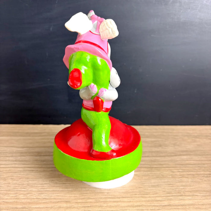 Vintage Towle Ballerina Hippopotamus Angel Music Box - We Wish You a Merry Christmas - 1981 - House Hippo - NextStage Vintage