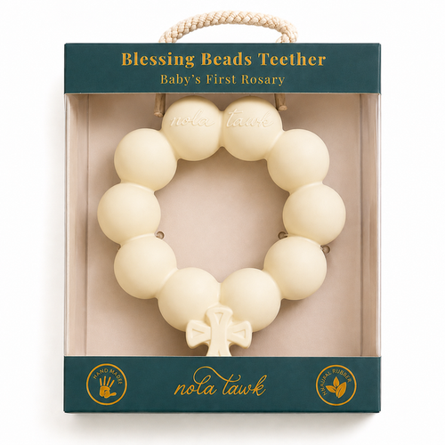 White Blessing Beads Teether - 318 Art & Frame