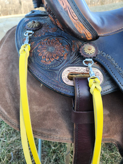 Yellow Latigo Saddle Strings (Pair)